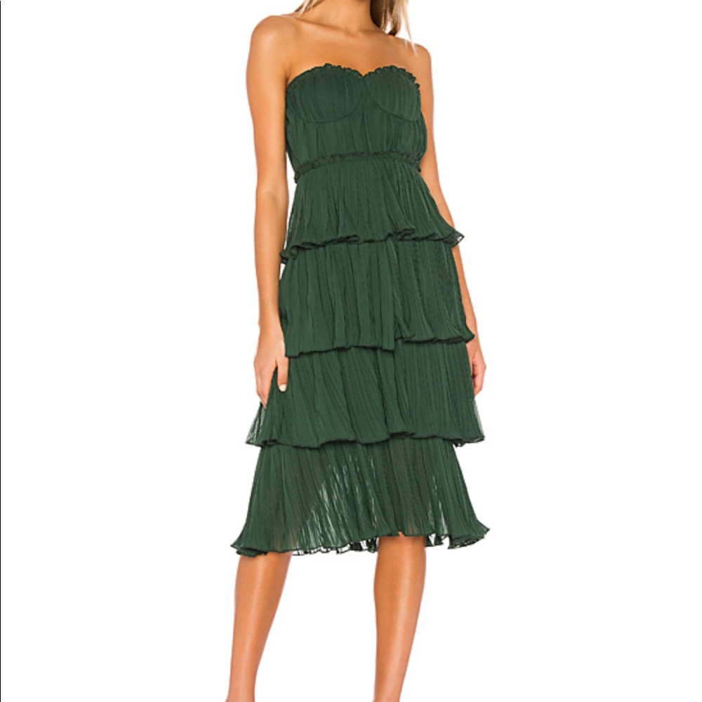 Lovers + Friends Emerald Green Dress